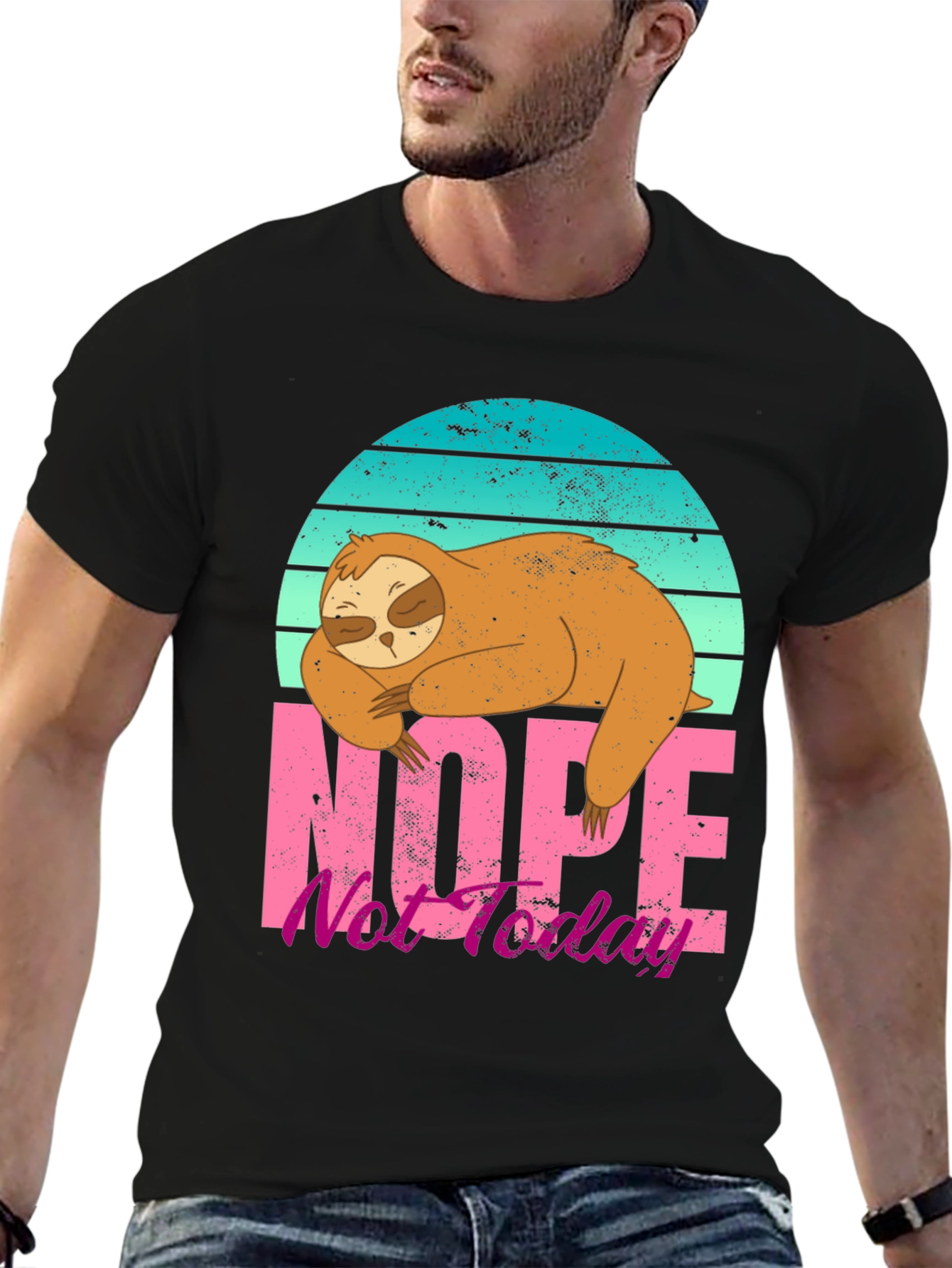Sloth Nope Not Today Graphic Tee