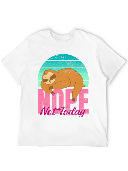 Sloth Nope Not Today Graphic Tee