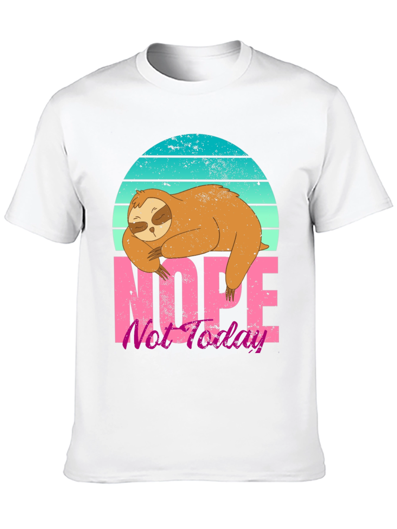 Sloth Nope Not Today Graphic Tee