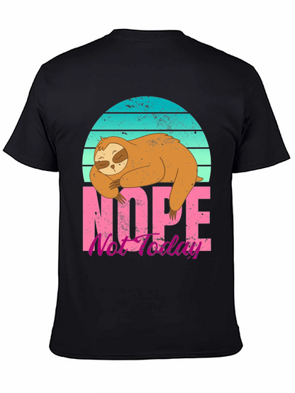 Sloth Nope Not Today Graphic Tee