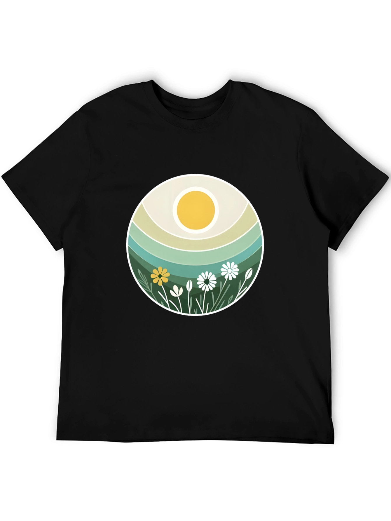 Retro Floral Sun T-Shirt