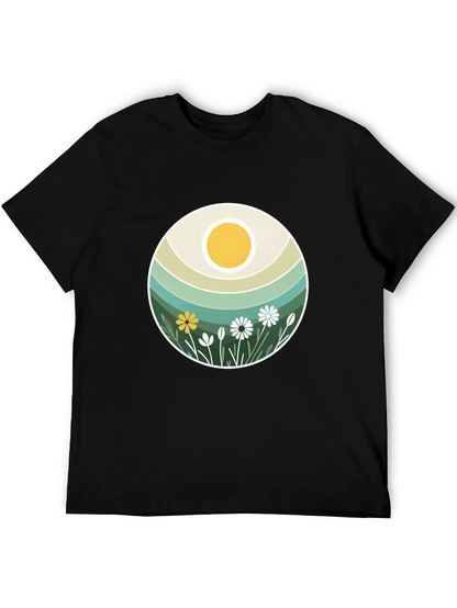Retro Floral Sun T-Shirt