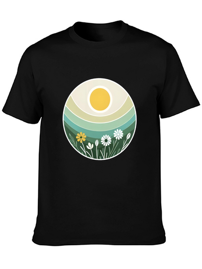 Retro Floral Sun T-Shirt