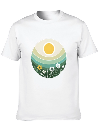 Retro Floral Sun T-Shirt