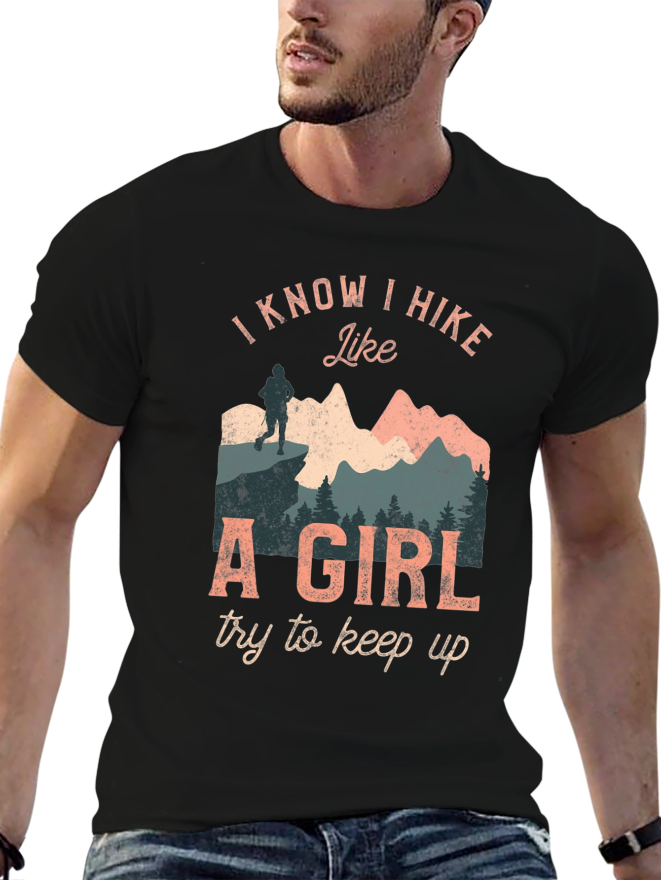 I Hike Like A Girl Graphic T-Shirt