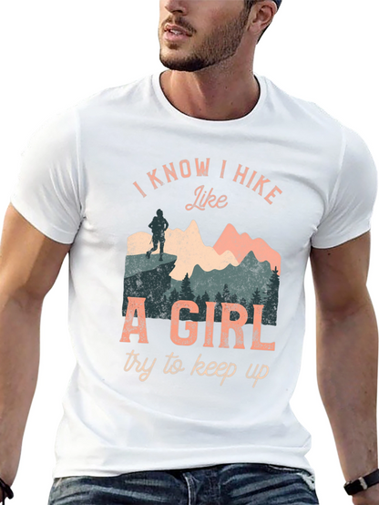 I Hike Like A Girl Graphic T-Shirt