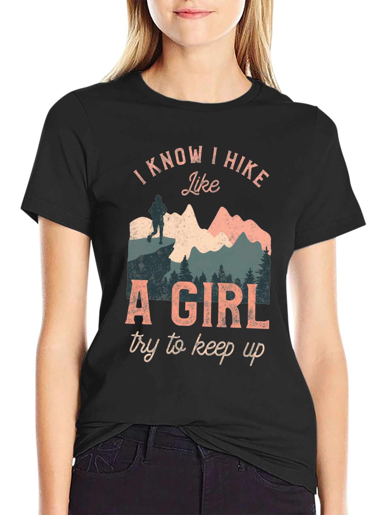 I Hike Like A Girl Graphic T-Shirt