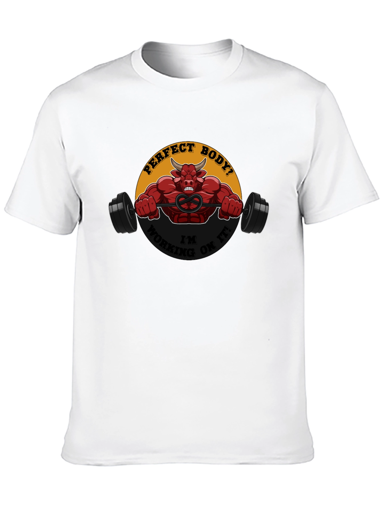 Perfect Body in Progress Black Graphic Tee
