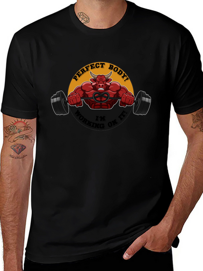 Perfect Body in Progress Black Graphic Tee