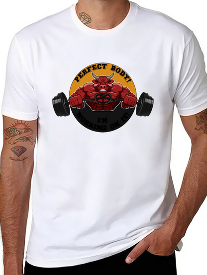 Perfect Body in Progress Black Graphic Tee