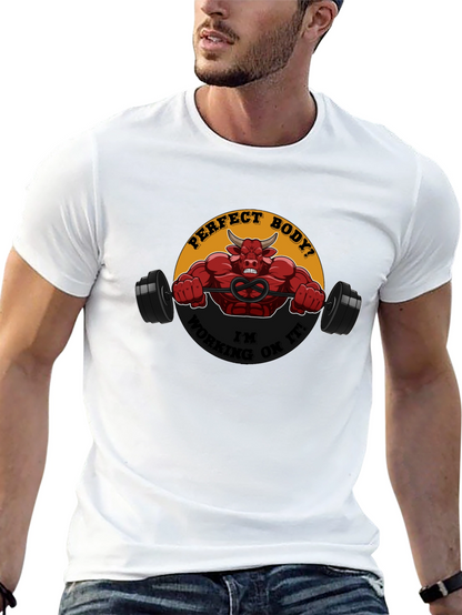 Perfect Body in Progress Black Graphic Tee