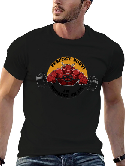 Perfect Body in Progress Black Graphic Tee
