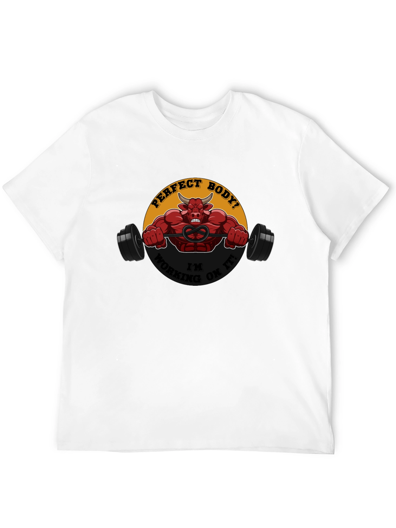Perfect Body in Progress Black Graphic Tee
