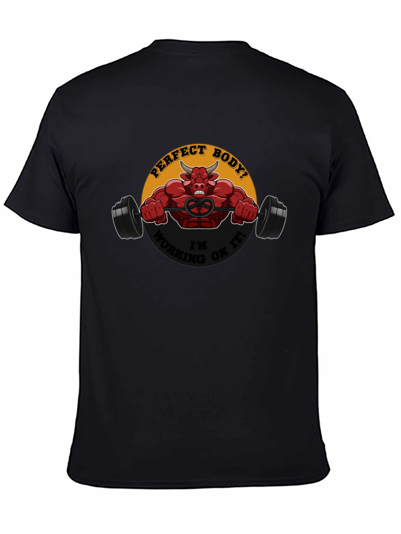 Perfect Body in Progress Black Graphic Tee
