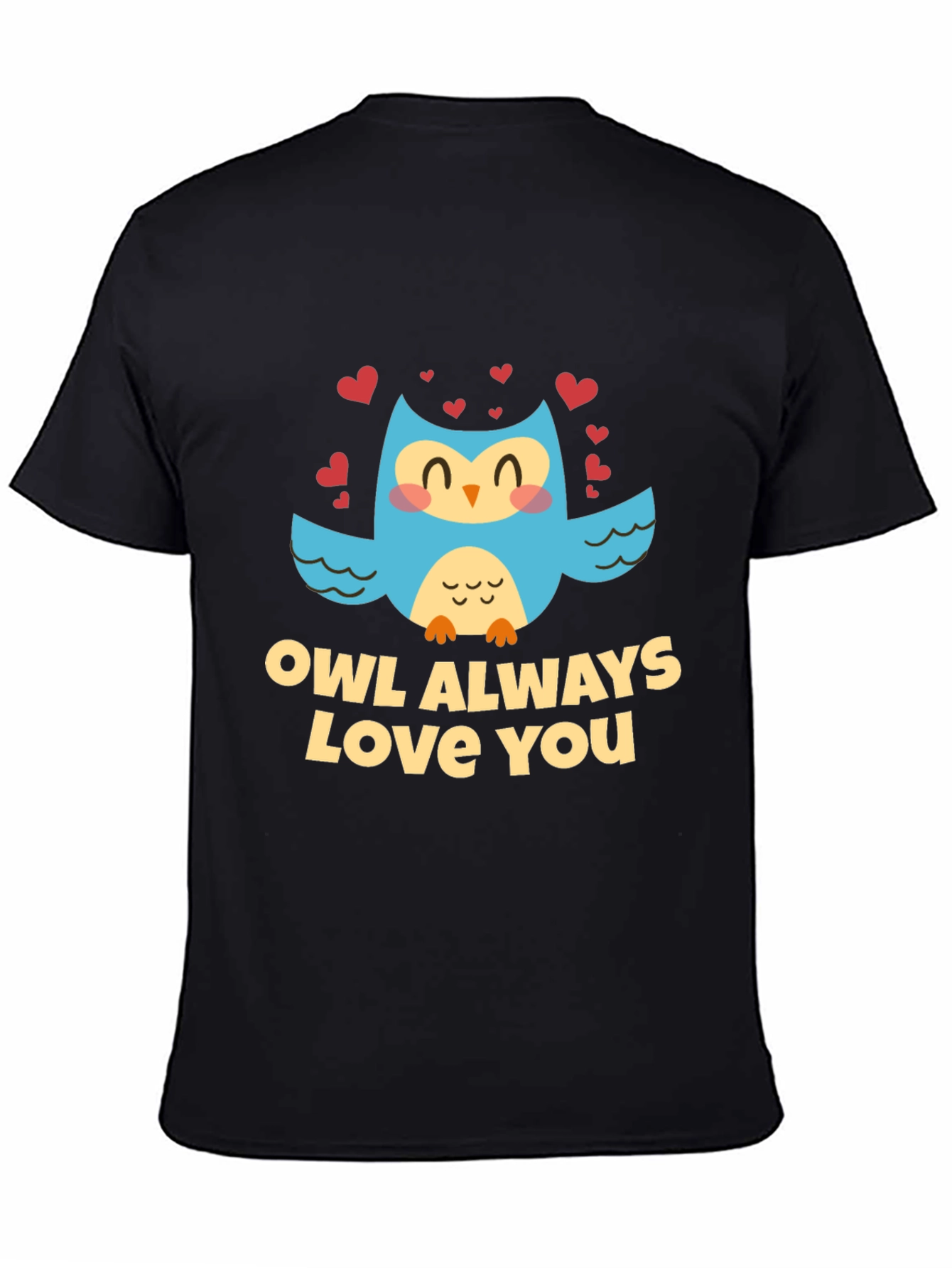 Owl Always Love You Black Graphic Tee Shirt