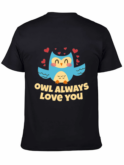 Owl Always Love You Black Graphic Tee Shirt
