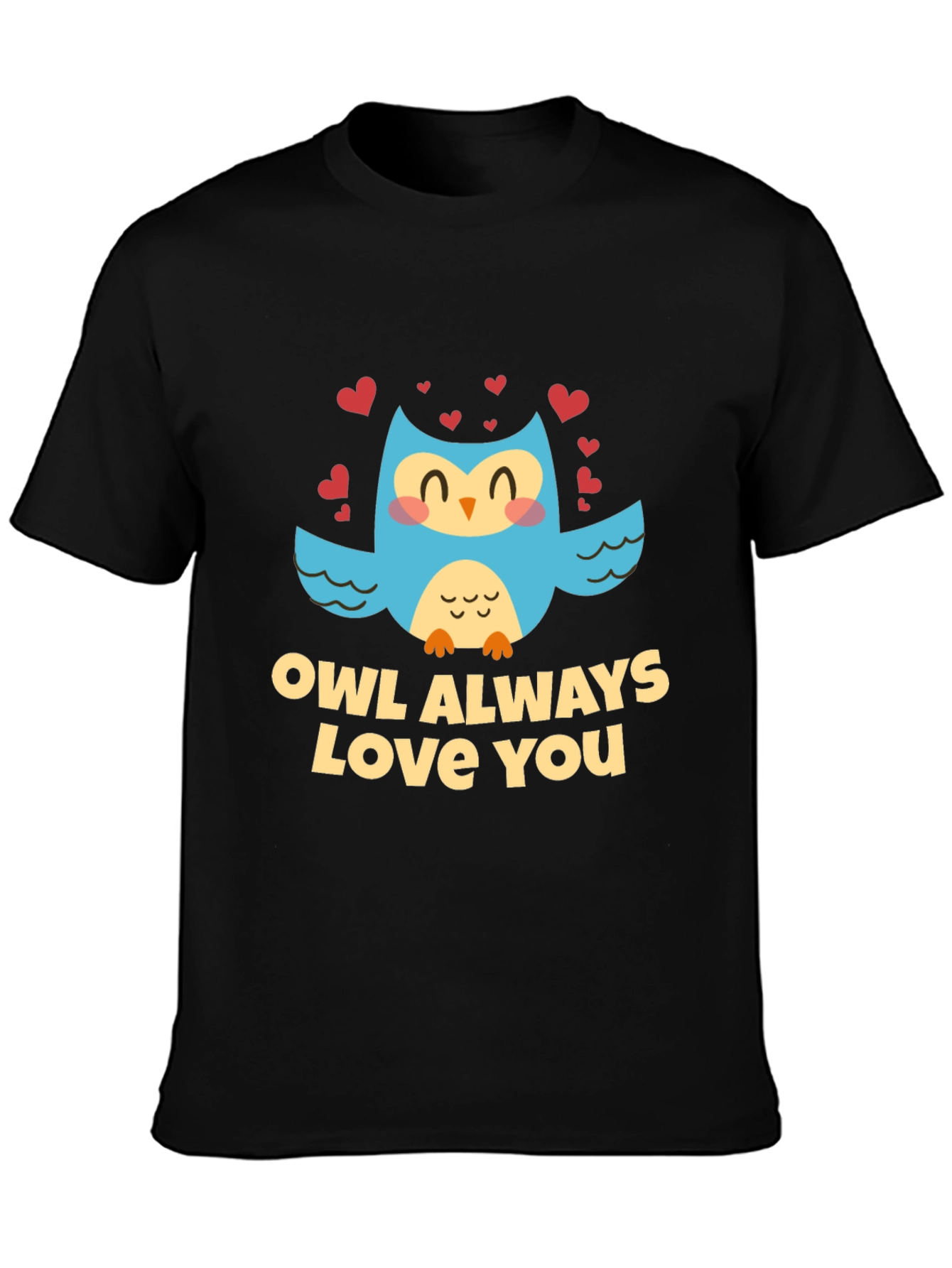 Owl Always Love You Black Graphic Tee Shirt