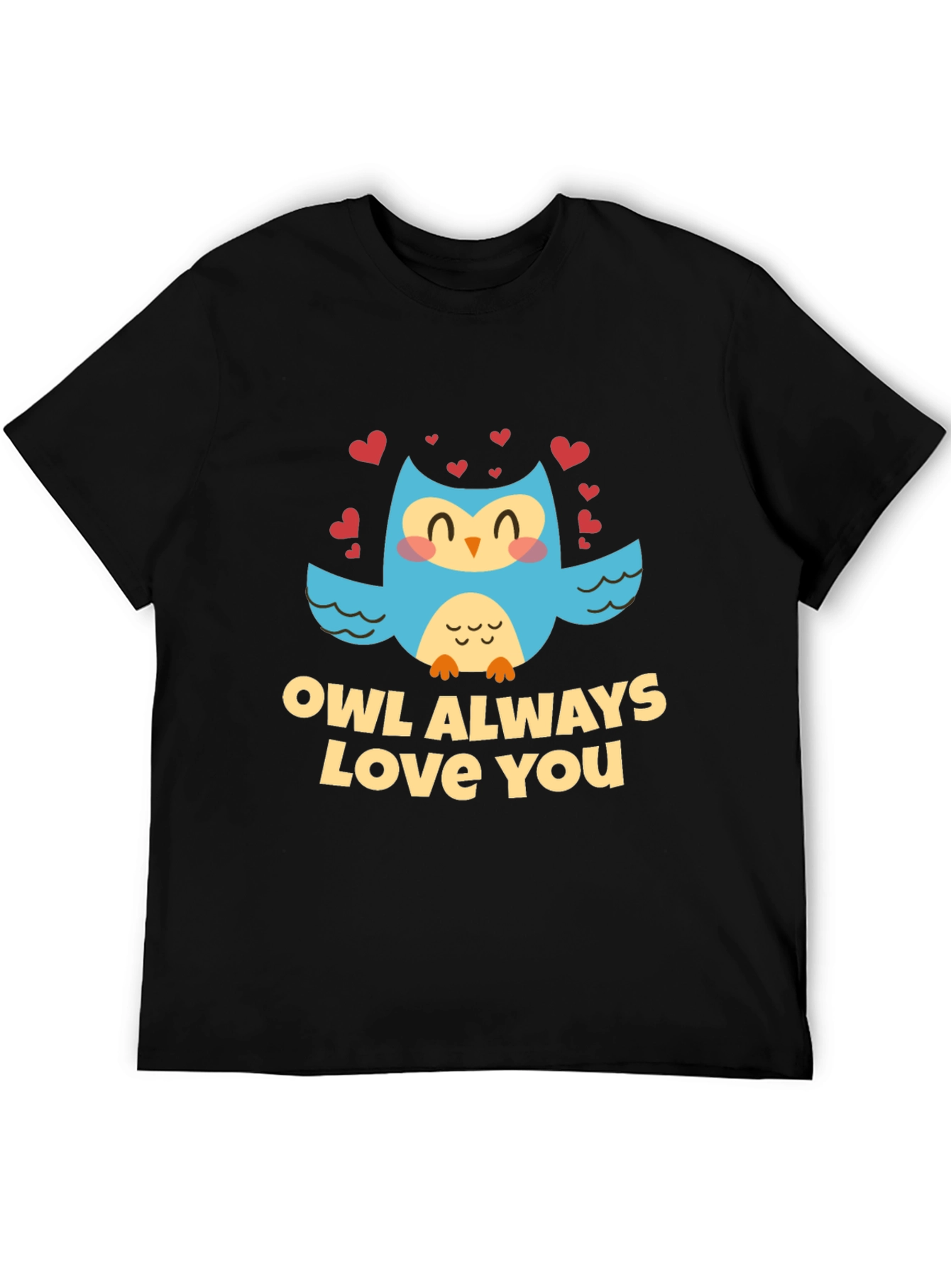 Owl Always Love You Black Graphic Tee Shirt