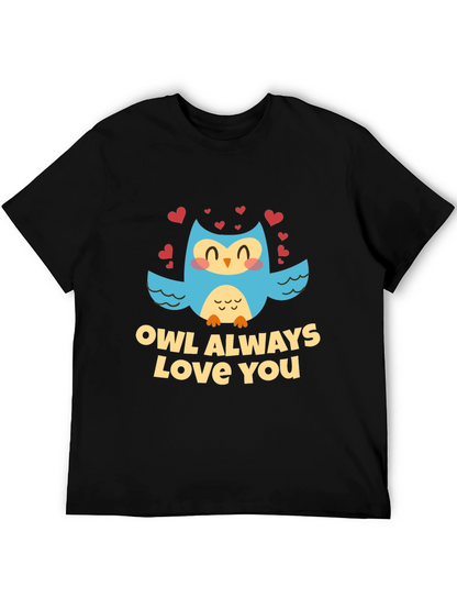 Owl Always Love You Black Graphic Tee Shirt