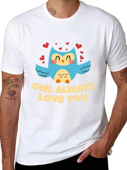 Owl Always Love You Black Graphic Tee Shirt