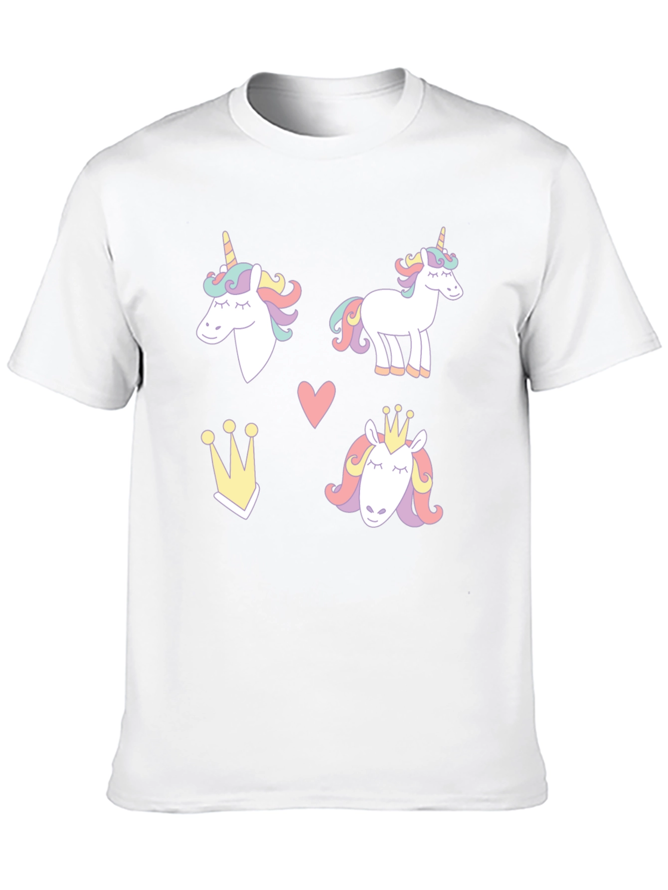 Unicorn Dreams Black T-Shirt Cute Design
