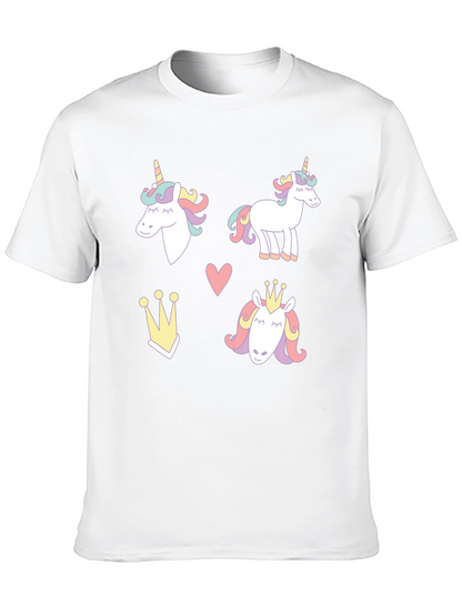 Unicorn Dreams Black T-Shirt Cute Design