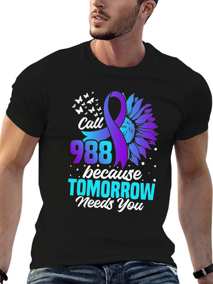 Call 988 T-Shirt - Suicide Prevention Awareness Tee