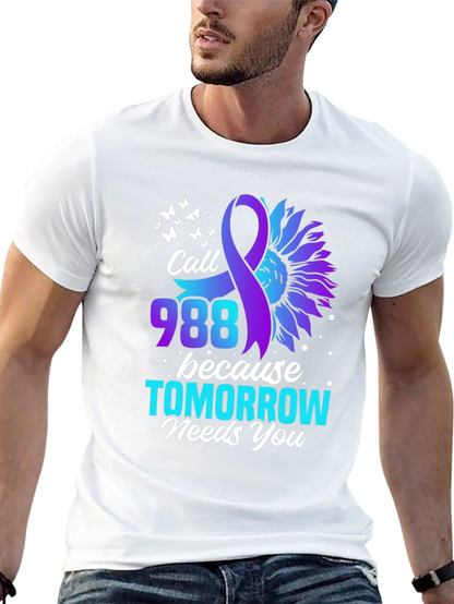 Call 988 T-Shirt - Suicide Prevention Awareness Tee