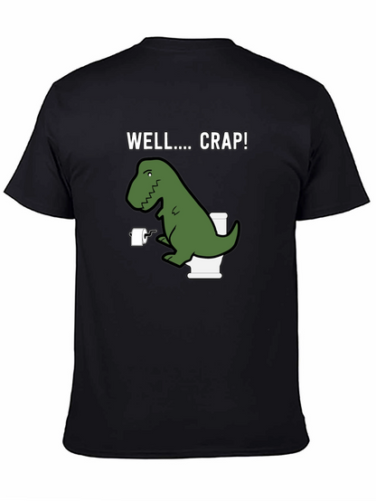 Dino Toilet Humor T-Shirt - Well... Crap!