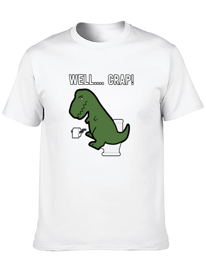 Dino Toilet Humor T-Shirt - Well... Crap!