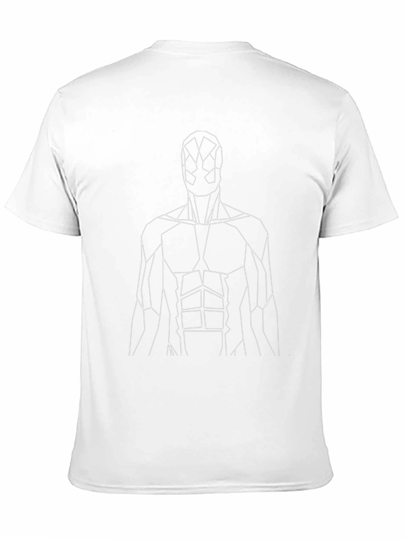 Geometric Superhero Graphic Tee - Black