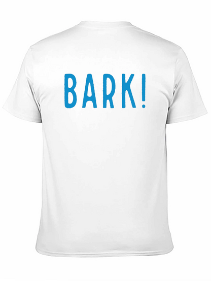 Mens Black T-Shirt with BARK! Print