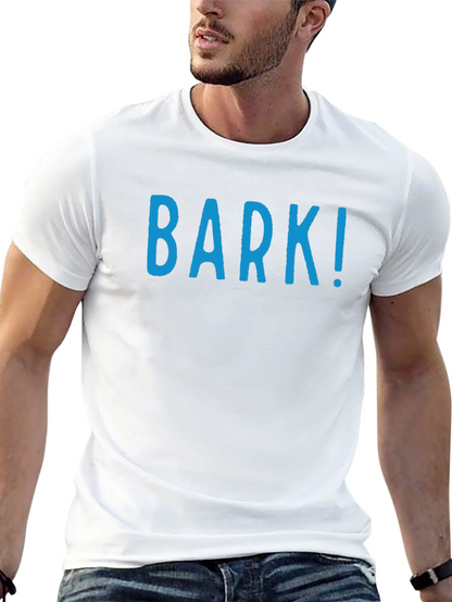 Mens Black T-Shirt with BARK! Print