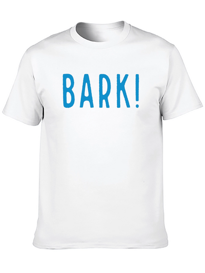 Mens Black T-Shirt with BARK! Print