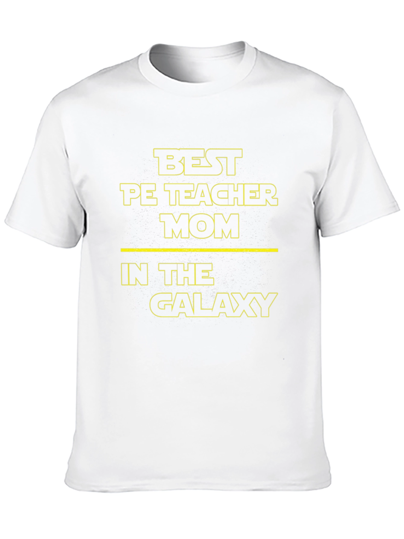 Best PE Teacher Mom in the Galaxy Black T-Shirt