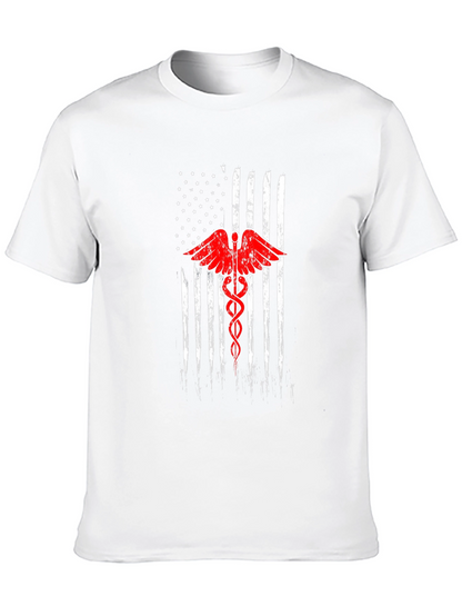 American Flag Medical Symbol T-Shirt