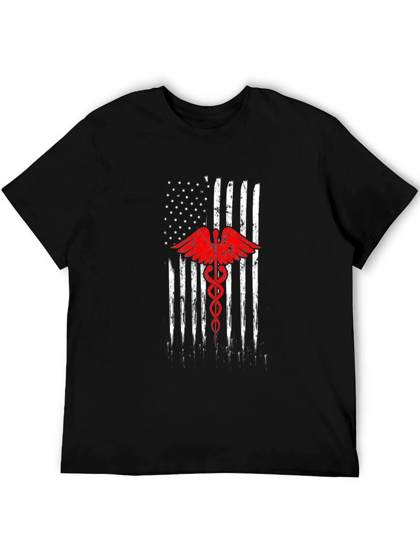 American Flag Medical Symbol T-Shirt
