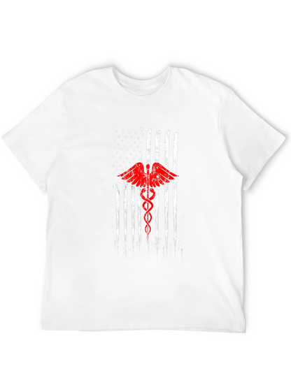 American Flag Medical Symbol T-Shirt