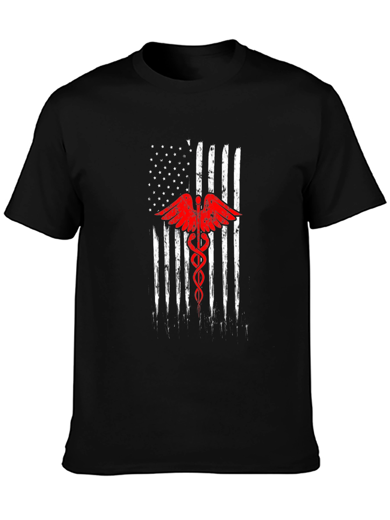 American Flag Medical Symbol T-Shirt