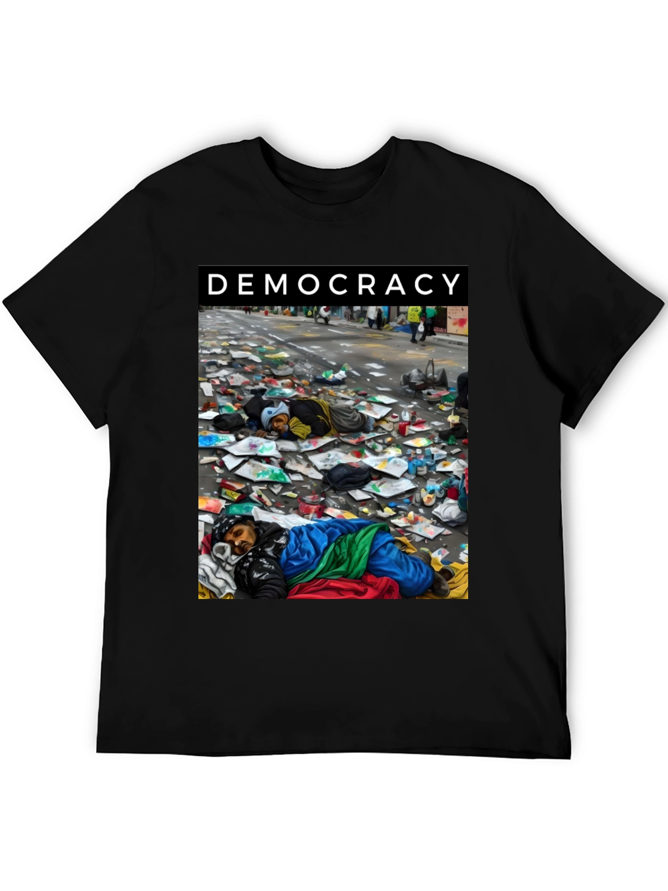 Democracy Graphic Tee: Powerful Social Statement
