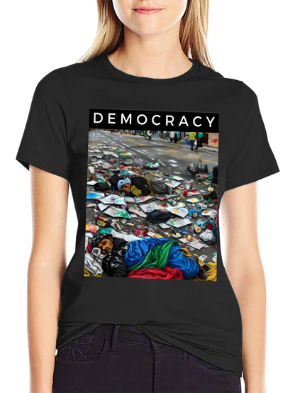 Democracy Graphic Tee: Powerful Social Statement