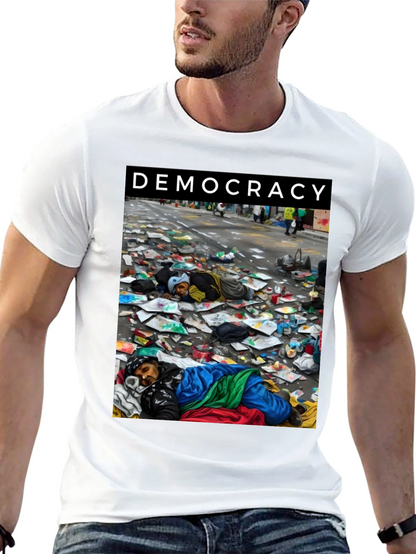 Democracy Graphic Tee: Powerful Social Statement