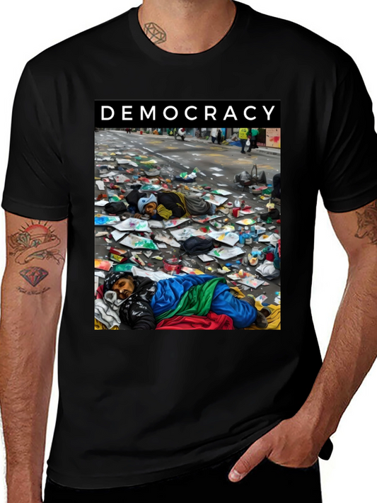 Democracy Graphic Tee: Powerful Social Statement