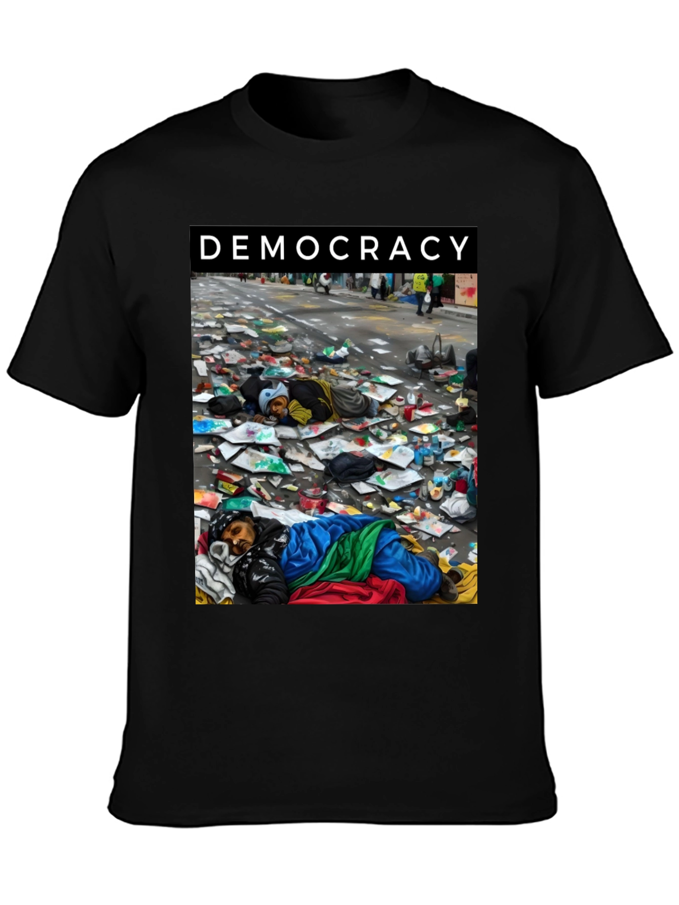 Democracy Graphic Tee: Powerful Social Statement