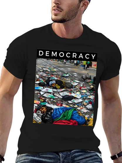 Democracy Graphic Tee: Powerful Social Statement