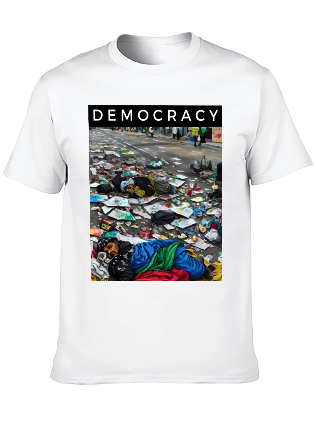 Democracy Graphic Tee: Powerful Social Statement