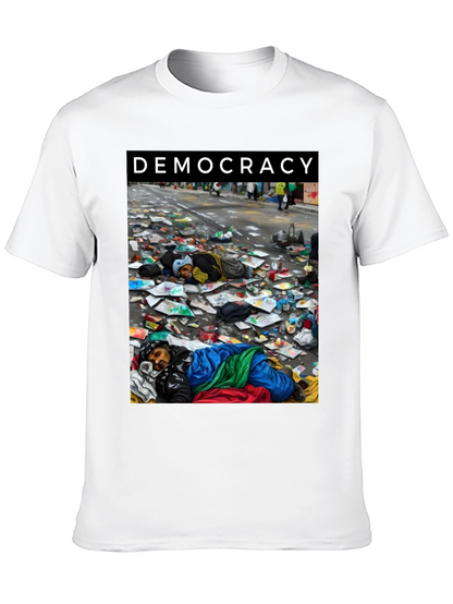 Democracy Graphic Tee: Powerful Social Statement
