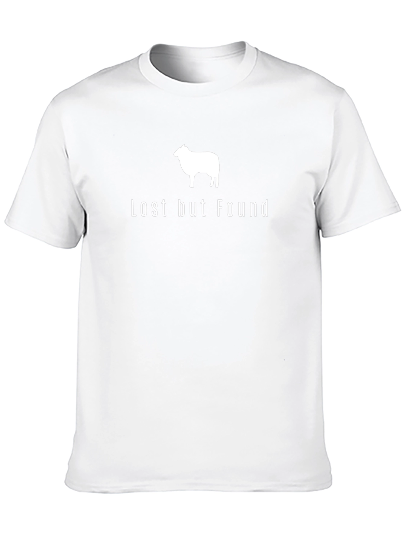Lost But Found Sheep Graphic Tee - Black Cotton