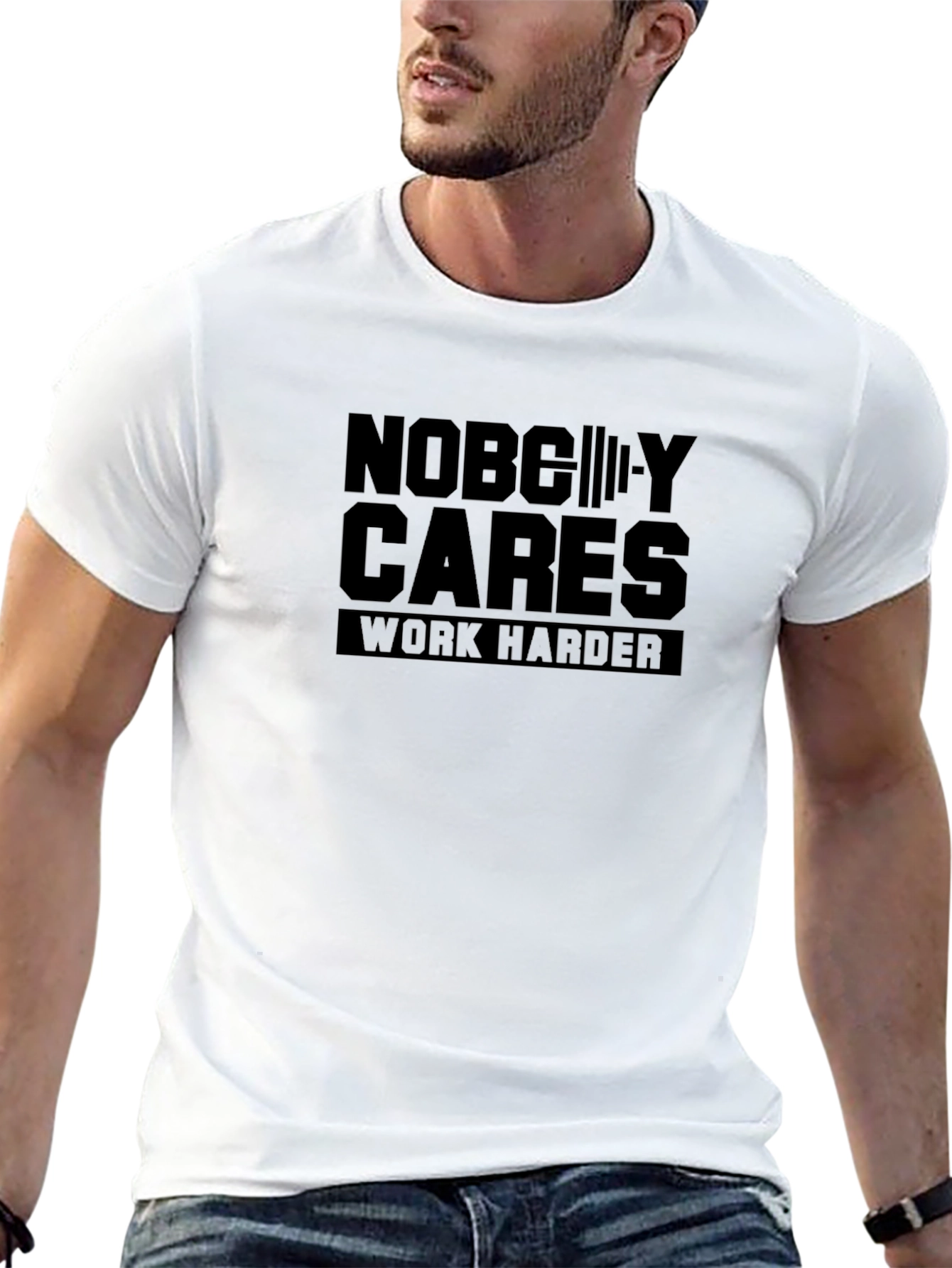 Nobody Cares Work Harder Black T-Shirt