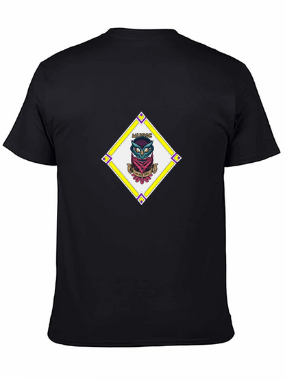 Music Owl T-Shirt - Bandana Diamond Design